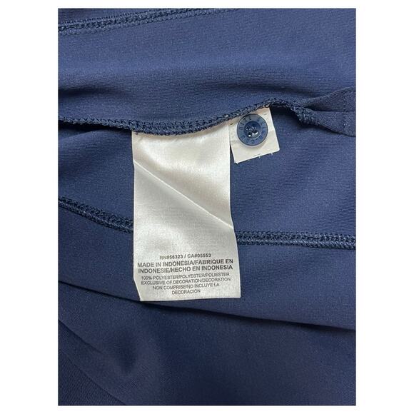 Nike Shirt Mens XXL Blue Dri Fit Polo Short Sleeve Swoosh Logo Golf Athletic - Picture 10 of 12